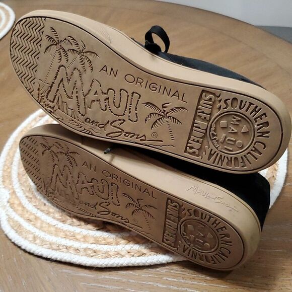 Maui and Sons Mens Black Suede Loafer, Size 8.5 - Picture 7 of 8